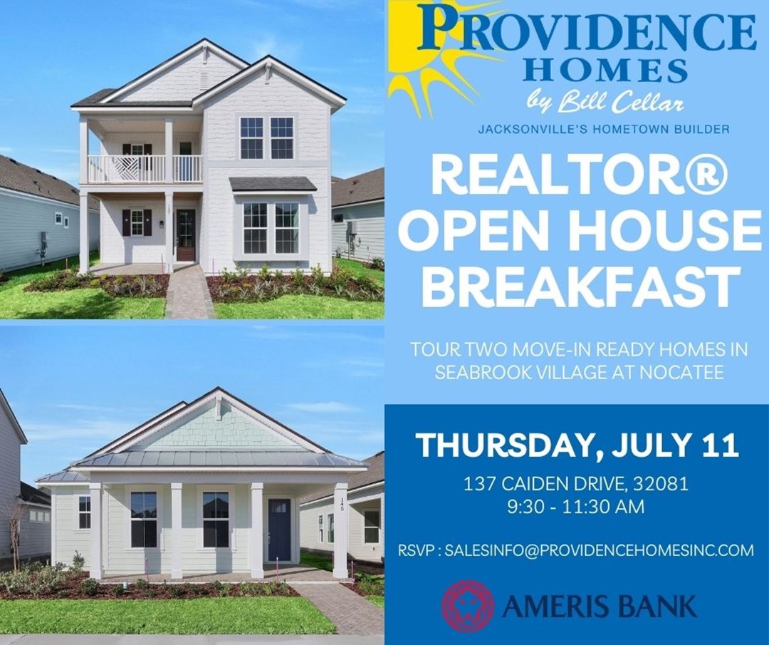 Realtor Breakfast Seabrook Village at Nocatee Providence Homes