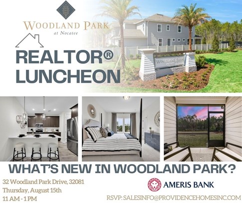 Woodland Park at Nocatee Realtor Luncheon 8/15/24