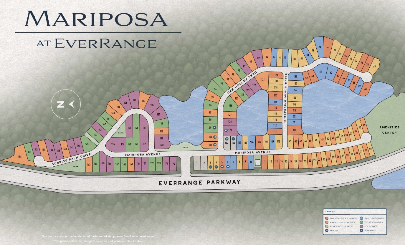 Mariposa Site Map